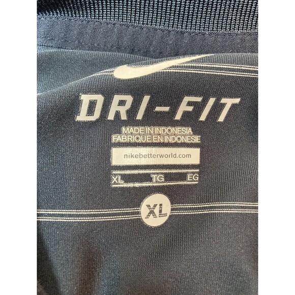 Nike Dri Fit Polo Shirt Size XL Black/White Stripes Collared Short Sleeve EUC - Picture 3 of 3